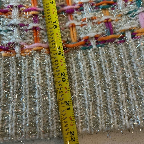 Andrew Marc New York Colorful Rainbow Metallic Tweed Sweater NWT - Picture 9 of 9